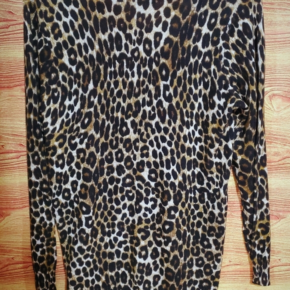Michael Kors Cheetah Print Sweater Size Small Nwt - Picture 3 of 6